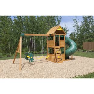 KIDKRAFT Cloverdale Wooden Swing Set