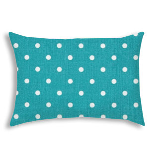 JOITA Diner Polka Dots Indoor/Outdoor Reversible Throw Pillow