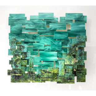 KARO STUDIO Coral Handmade Modern Abstract Wall Decor on Glass