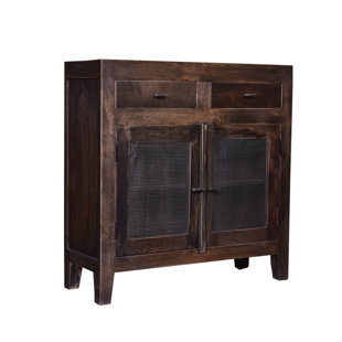 DESIGNE GALLERIE Porter 2 Door Wood Cabinet - Stylish Storage Solution, 35x13x36