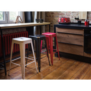 WILLISTON FORGE Iowa Park 11.81cm Counter Stool with Metal Frame (Set of 2)