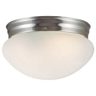 WINSTON PORTER Kalona Glass Flush Mount