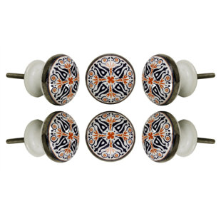 TRINCA-FERRO Tangier Oversized 1.6" Diameter Round Knob Multipack (Set of 6)