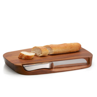 NAMBÉ Nambe Blend Bread Board W/ Knife