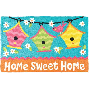 JELLYBEAN HOME & GARDEN Birdhouses Kitchen Mat