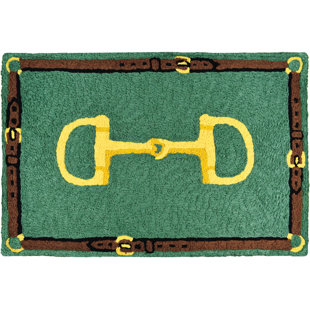 JELLYBEAN HOME & GARDEN Bridle and Bit Kitchen Mat