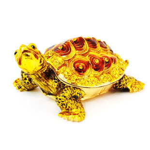 CIEL COLLECTABLES Tortoise Metal Decorative Box