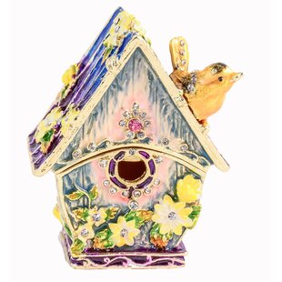 CIEL COLLECTABLES Jeweled Bird House Trinket Box