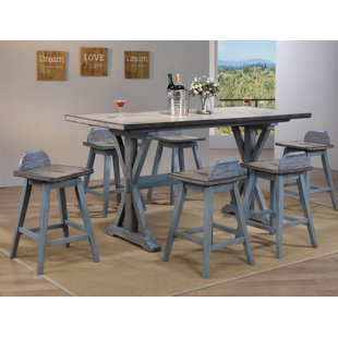 INROOM DESIGNS Colorado 7 - Piece Legs Dining Set