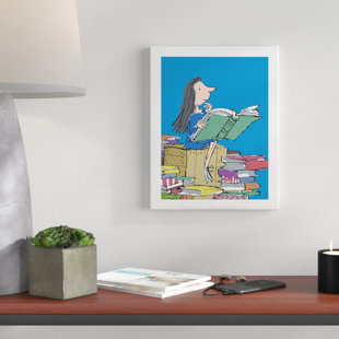 EAST URBAN HOME 'Roald Dahl Matilda with Books' Graphic Art Print