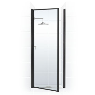 COASTAL SHOWER DOORS Legend Series 23.63'' W x 64'' H Hinged Framed Shower door