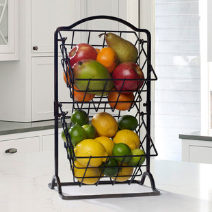 Gourmet Basics by Mikasa 2 Tier Hanging Wire Basket