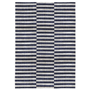 LONGSHORE TIDES Aarav Black Rug