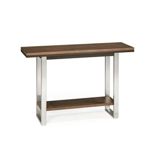 EBERN DESIGNS Bettye 112cm Solid Wood Top Console Table