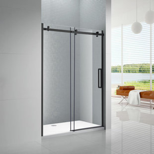 AMLUXX Primo Sliding Shower Door with Bar Handle