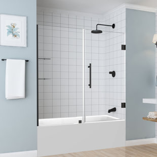 ASTON Belmore GS 60" x 60" Hinged Frameless Tub Door