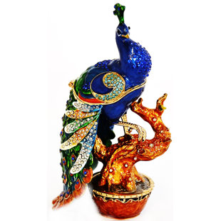 CIEL COLLECTABLES Peacock Metal Decorative Box