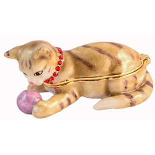 CIEL COLLECTABLES Cat Metal Decorative Box