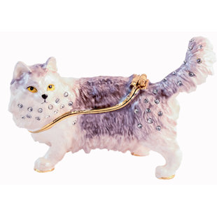 CIEL COLLECTABLES Cat Metal Decorative Box