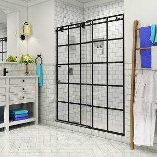 ASTON Vienne 44" W x 76" H Frameless Shower Door