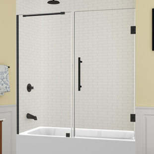 ASTON Belmore 60" x 60" Hinged Frameless Tub Door