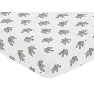 SWEET JOJO DESIGNS Elephant Fitted Crib Sheet