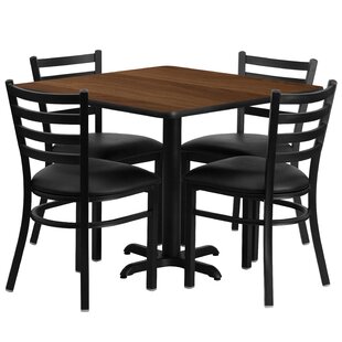 FLASH FURNITURE Carlton 5 Piece Dining Set