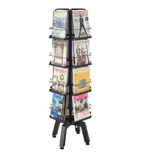 EX-CELL Metal Free Standing Magazine Rack
