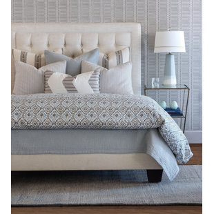 THOM FILICIA HOME COLLECTION BY EASTERN ACCENTS Fenton Blue/Gray Modern & Contemporary 6 Piece Duvet Cover Set