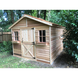 CEDARSHED Cedarhouse 10ft W x 8ft D Western Red Cedar Wood Storage Shed