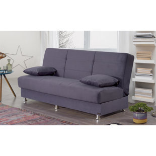 BEYAN SIGNATURE Ramsey Twin 75'' Upholstered Tufted Convertible Sofa