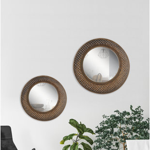 SANSIBAR HOME 2-tlg. Wandspiegel-Set Millstone