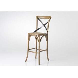 AUGUST GROVE Aimee Solid Wood 70cm Counter Stool