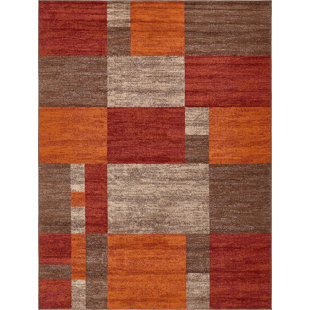 RUGPAL Harvest Geometric Brown Area Rug