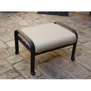 DARLEE Outdoor Ottoman with Cushion (Set of 2)