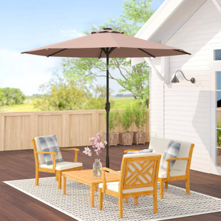 FREEPORT PARK 275cm Lighted Tilt Market Parasol