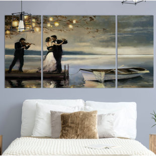 WEXFORD HOME A Premium 'Twilight Romance' Painting Multi-Piece Image on Canvas