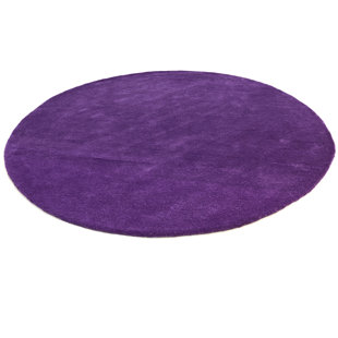 EBERN DESIGNS Enedina Tufted Wool Amethyst Rug