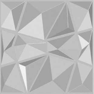E-JOY 19.7" x 19.7" 3D Wall Paneling in White (24-pack)
