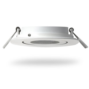 QPLUS 4 Inch Adjustable Eyeball Gimbal LED Recessed Light Canless, 10W, Dimmable, ETL Listed