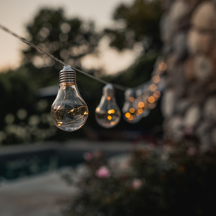 WILLISTON FORGE Shemar Outdoor 10 - Bulb 20'' Solar Powered LED Globe String Light