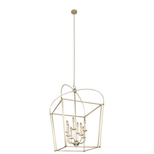 ALLEGRI BY KALCO LIGHTING Sutter 4 - Light Dimmable Lantern Square / Rectangle Chandelier