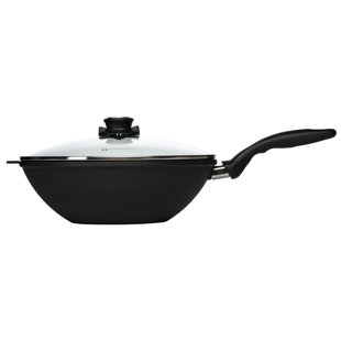 Swiss Diamond 11.8" Induction Non-Stick Alumimum Wok with Lid