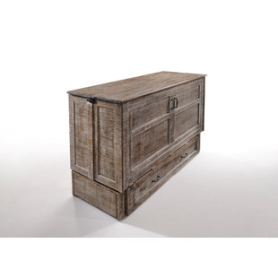 PYPER MARKETING LLC Genoa Cabinet Bed with Queen Mattress and Power Outlets