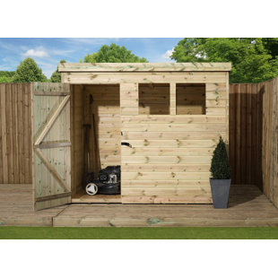 EMPIRE SHEDS LTD 7 Ft. W x 6 Ft. D Shiplap Pent Wooden Shed