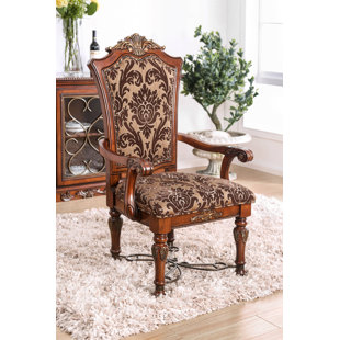 ASTORIA GRAND Alexandro Solid Back Arm Chair (Set of 2)