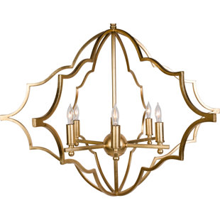 AIDAN GRAY Prosperity 6 - Light Dimmable Geometric Chandelier