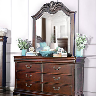 ASTORIA GRAND Waltham 6 Drawer 63" W Double Dresser