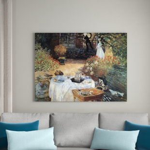 FLEUR DE LIS LIVING 'The Lunch II' by Claude Monet Painting Print