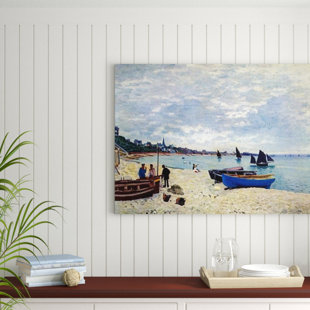 LONGSHORE TIDES Claude Monet - Wrapped Canvas Painting